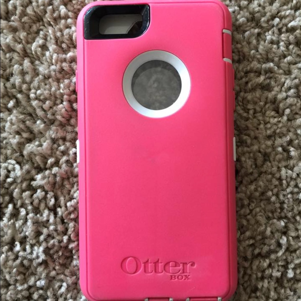 Pink otter box iPhone 6 case
